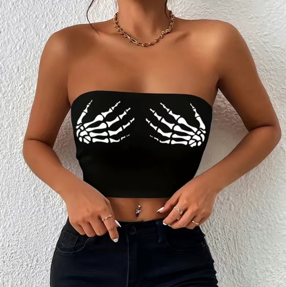 NIP Skeleton Tube Top - Picture 2 of 4